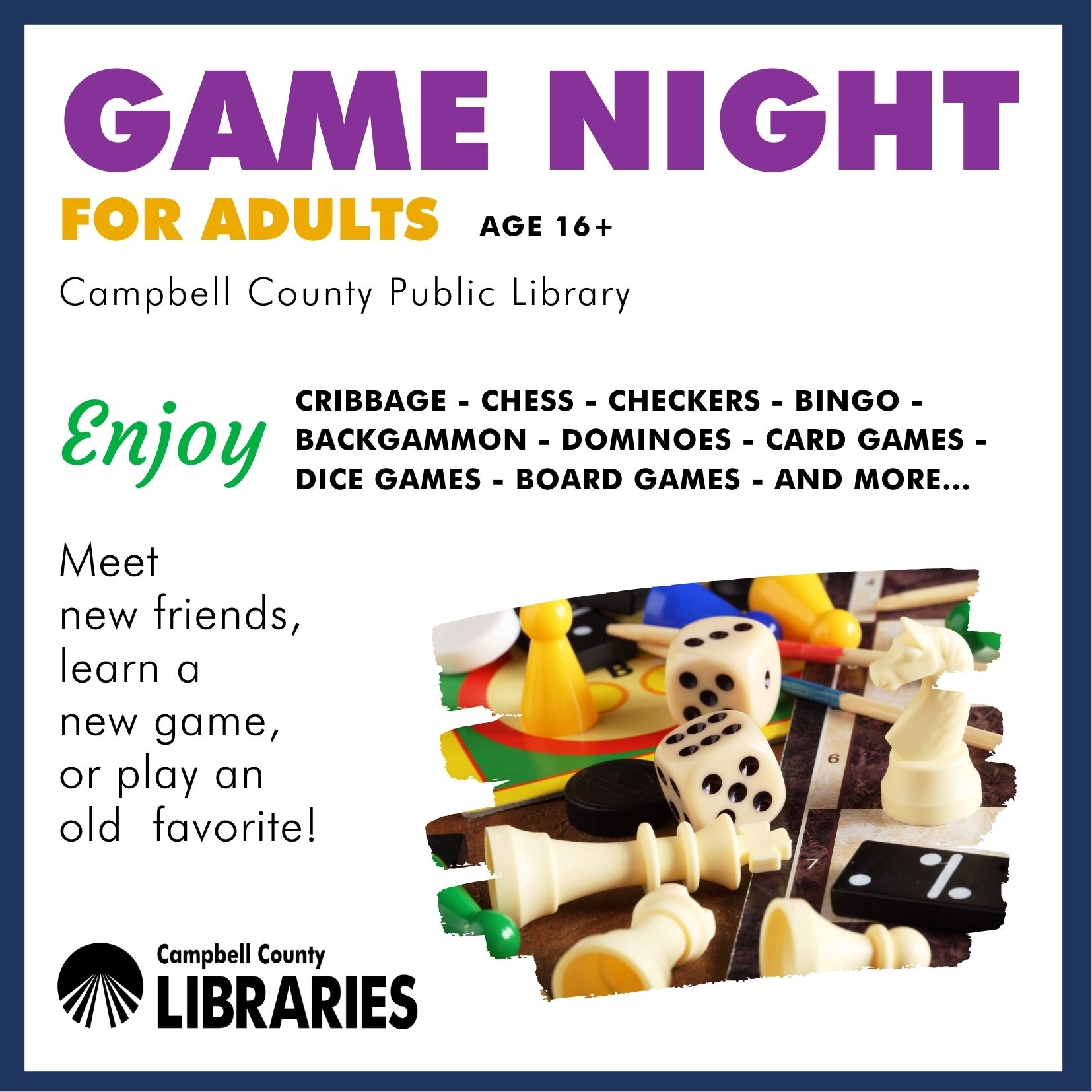 CCPL Game Night for Adults