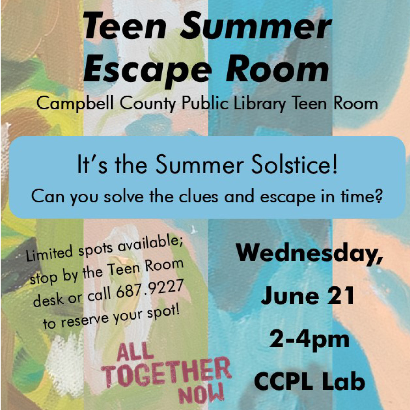 CCPL Teen Summer Solstice Escape Room