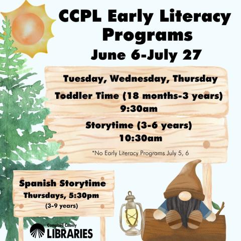 CCPL Early Literacy Programs