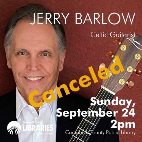 CANCELED: Jerry Barlow