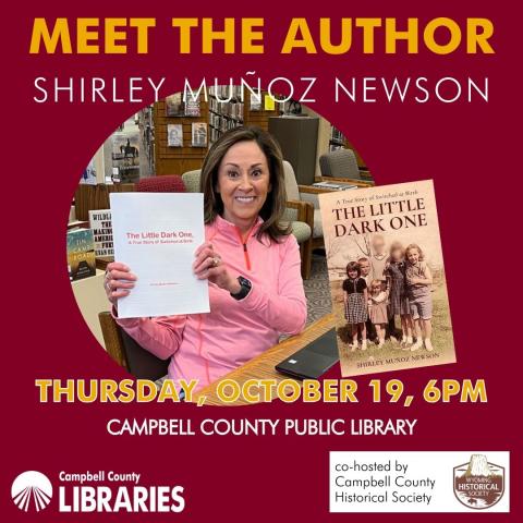 Shirley Muñoz Newson Speaking at CCPL October 19, 6pm