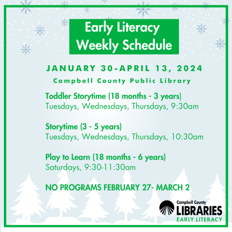 CCPL Early Literacy Programs