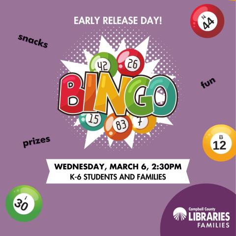 CCPL K-6 Family Bingo