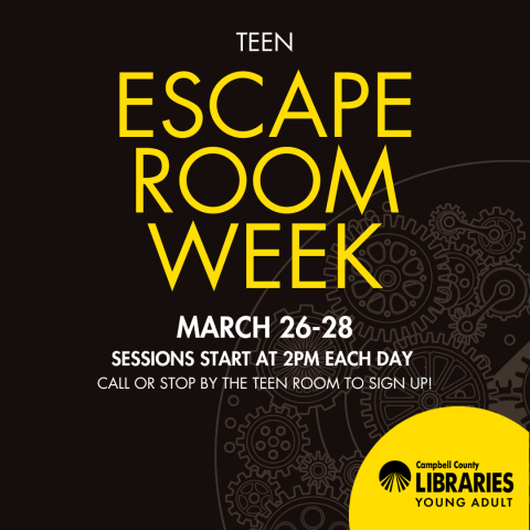 CCPL Teen Escape Room Week