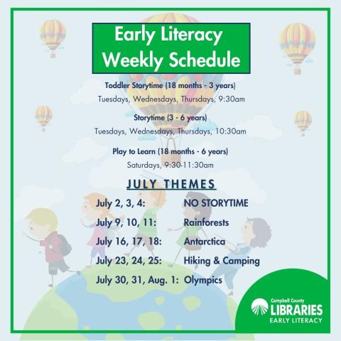 CCPL Early Literacy Programs