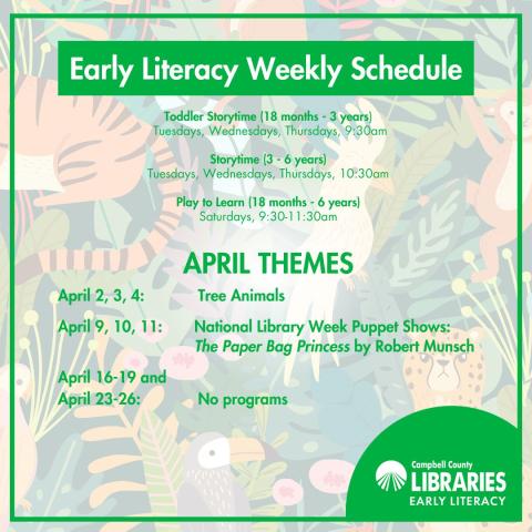 CCPL Early Literacy Programs