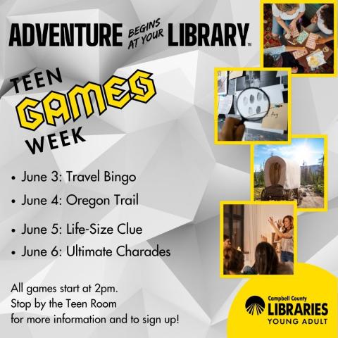 CCPL Teen Games Week