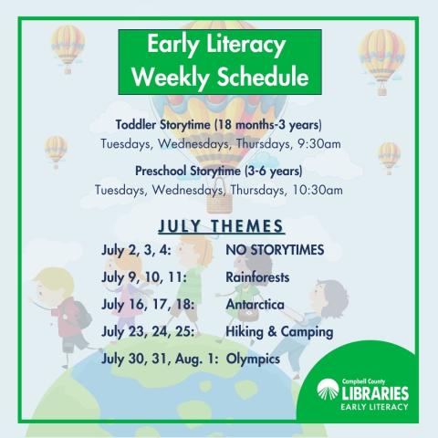 CCPL Early Literacy Programs