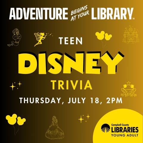 CCPL Teen Disney Trivia