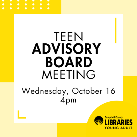 CCPL Teen Advisory Board Meeting