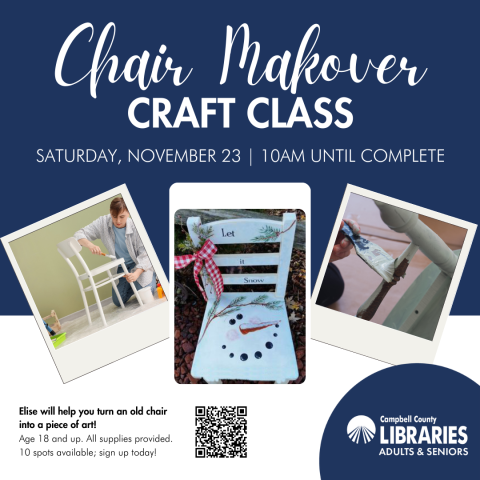 CCPL Chair Makeover Craft Class