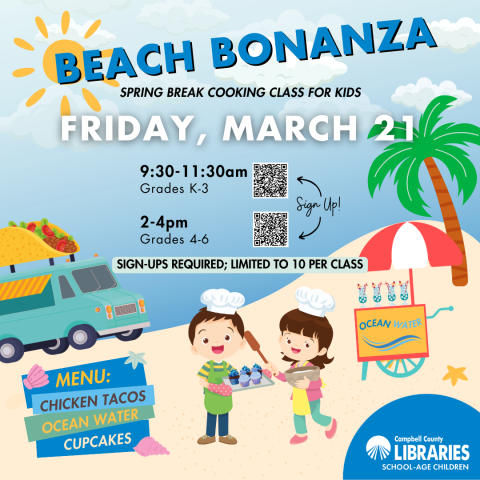 K-3 Beach Bonanza Cooking Class