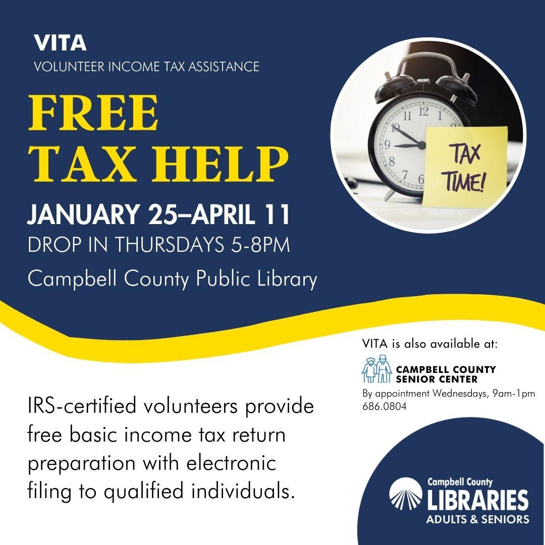 VITA: Free Tax Help at CCPL