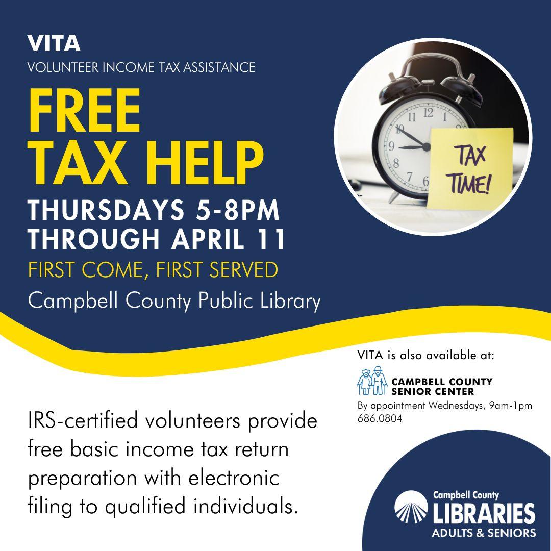 VITA: Free Tax Help at CCPL