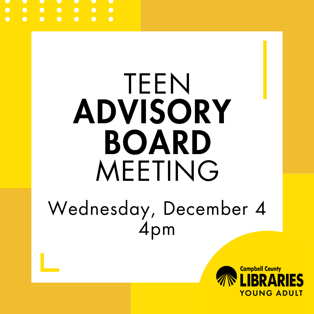 CCPL Teen Advisory Board Meeting