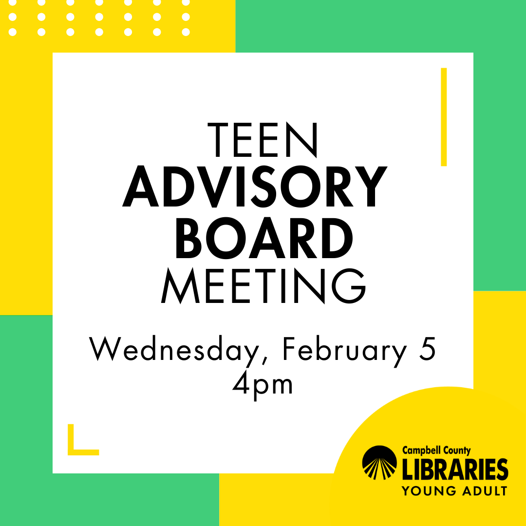 CCPL Teen Advisory Board Meeting