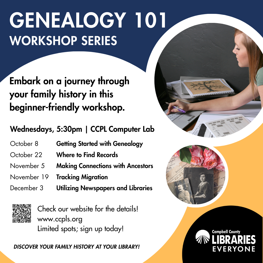 Genealogy 101 Workshop Series